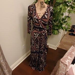 Print maxi dress